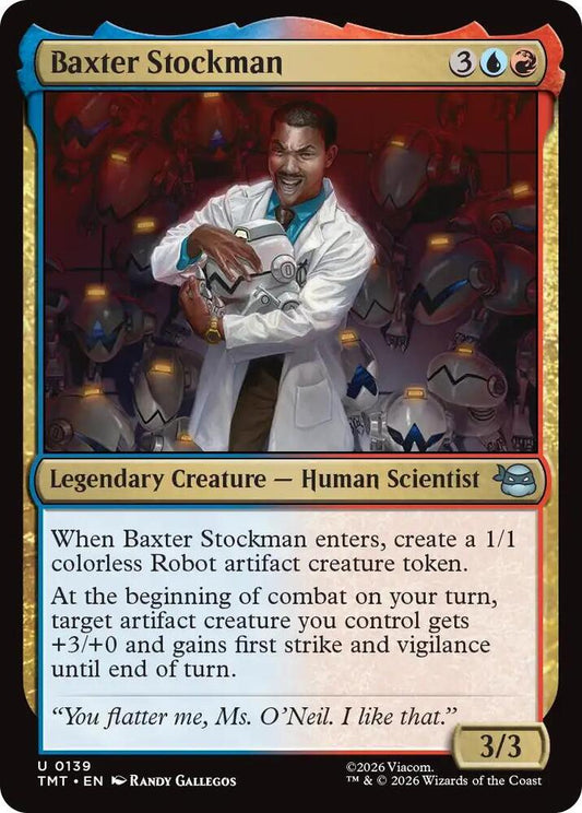 TMT - Teenage Mutant Ninja Turtles - Baxter Stockman (FOIL) Magic The Gathering