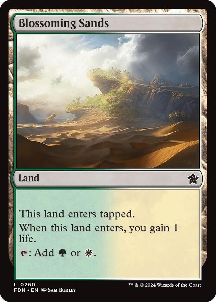 FDN - Magic the Gathering: Foundations - Blossoming Sands Magic The Gathering