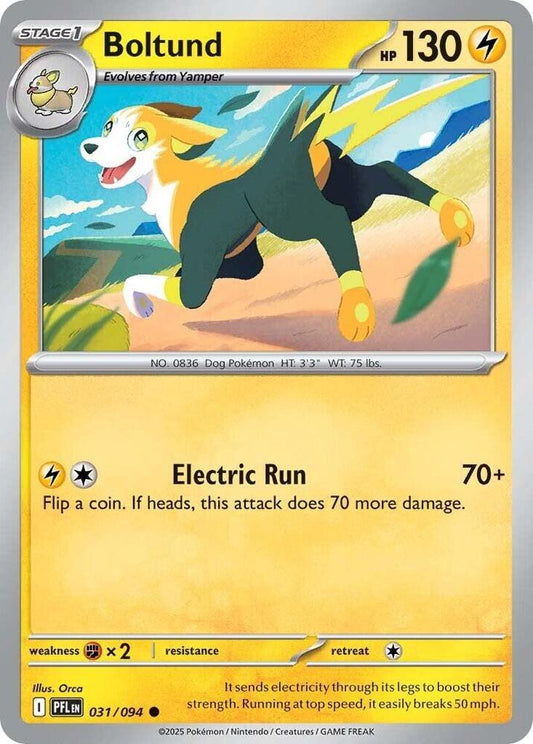 Pokemon - Phantasmal Flames (PFL) - Boltund - 031/094 Pokemon