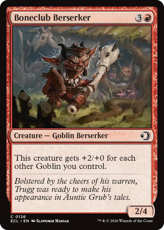 ECL - Lorwyn Eclipsed MTG Card - Boneclub Berserker Magic The Gathering