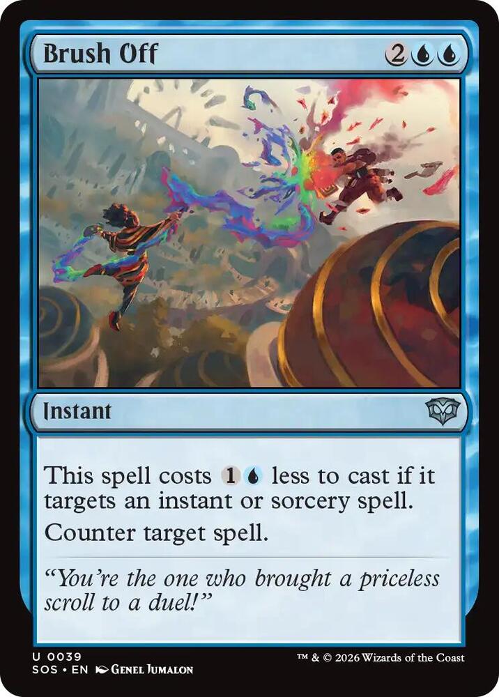 SOS - Secrets of Strixhaven - Brush Off Magic The Gathering