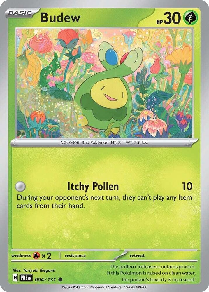 Pokémon - SV: Prismatic Evolutions (PRE) - Budew - 004/131 Pokemon