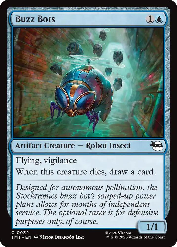 TMT - Teenage Mutant Ninja Turtles - Buzz Bots Magic The Gathering