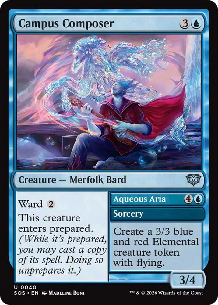 SOS - Secrets of Strixhaven - Campus Composer (FOIL) Magic The Gathering