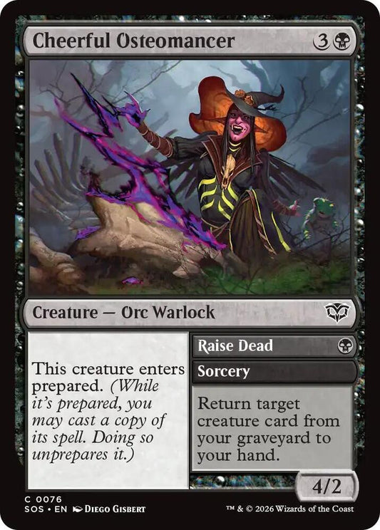 SOS - Secrets Of Strixhaven - Cheerful Osteomancer Magic The Gathering