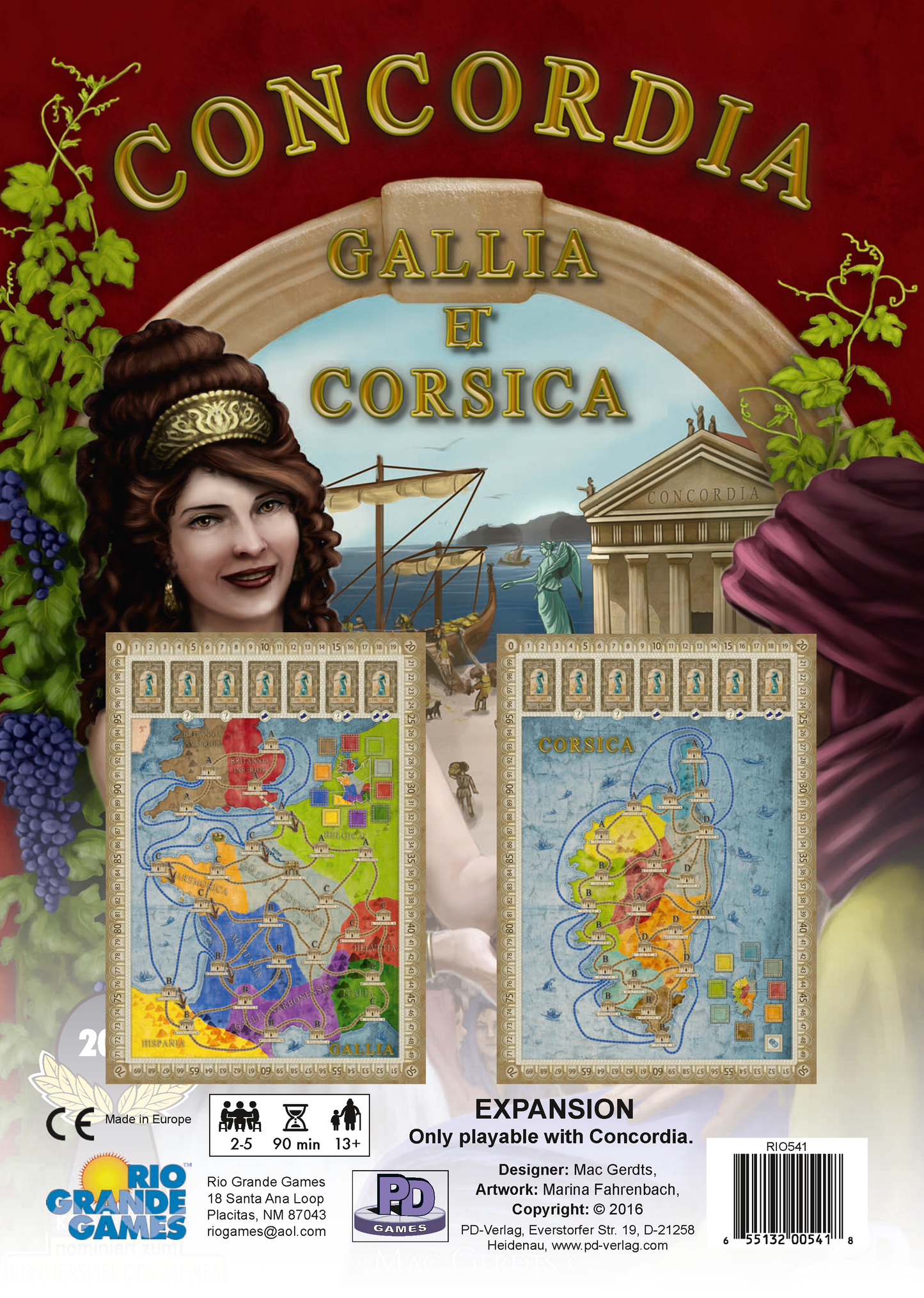 Concordia: Gallia / Corsica Qwirkle