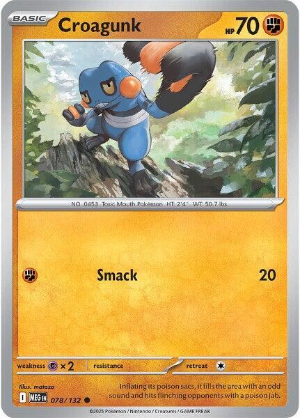 Pokemon - Mega Evolution (MEG) - Croagunk - 078/132 Pokemon