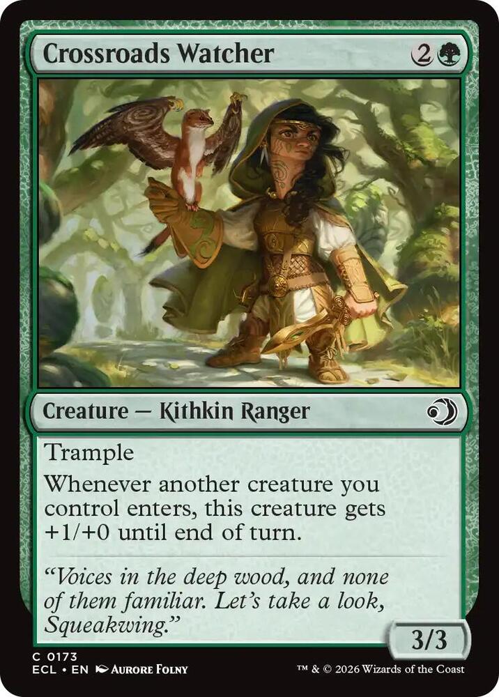 ECL - Lorwyn Eclipsed MTG Card - Crossroads Watcher Magic The Gathering