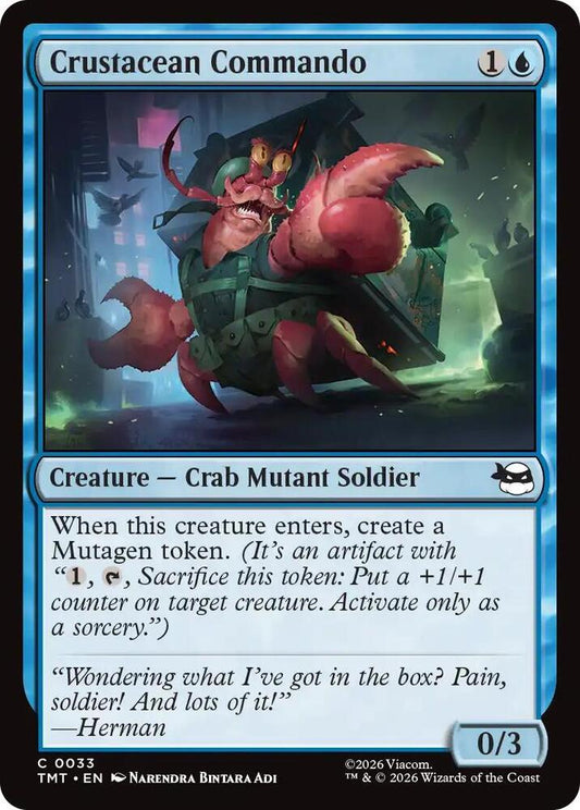 TMT - Teenage Mutant Ninja Turtles - Crustacean Commando Magic The Gathering