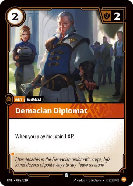 [UNL] - Riftbound: Unleashed - Demacian Diplomat Riftbound