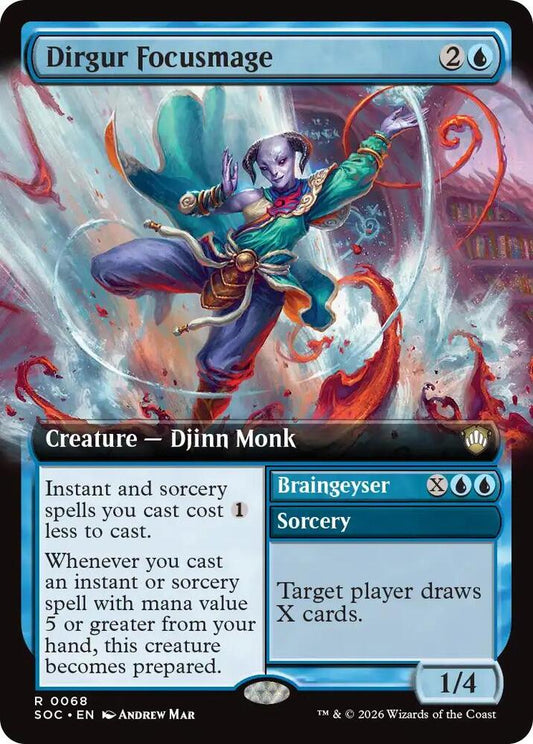 SOC - Secrets of Strixhaven: Commander - Dirgur Focusmage (Extended Art) Magic The Gathering