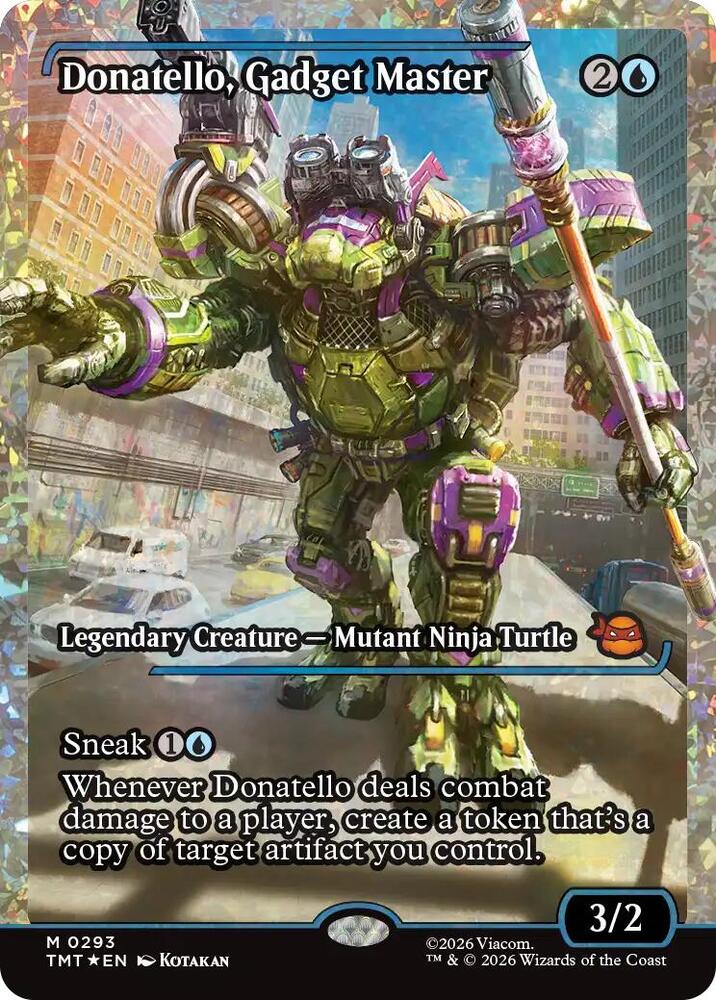 Donatello, Gadget Master (Showcase) (Fracture Foil) Armchair Generals