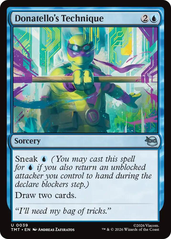 TMT - Teenage Mutant Ninja Turtles - Donatello's Technique (FOIL) Magic The Gathering
