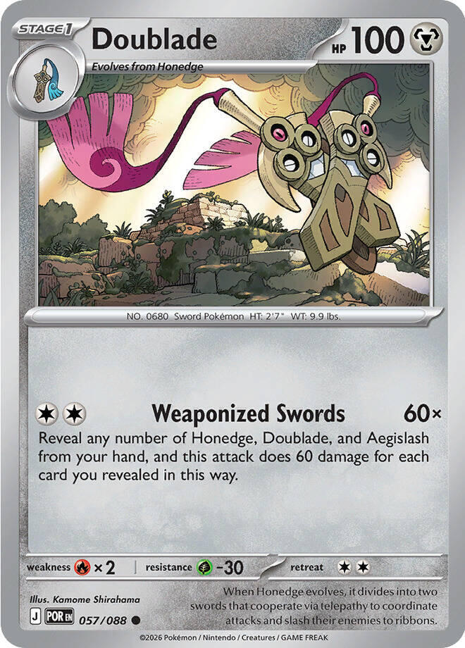 Pokemon - Perfect Order (POR) - Doublade - 057/088 Pokemon