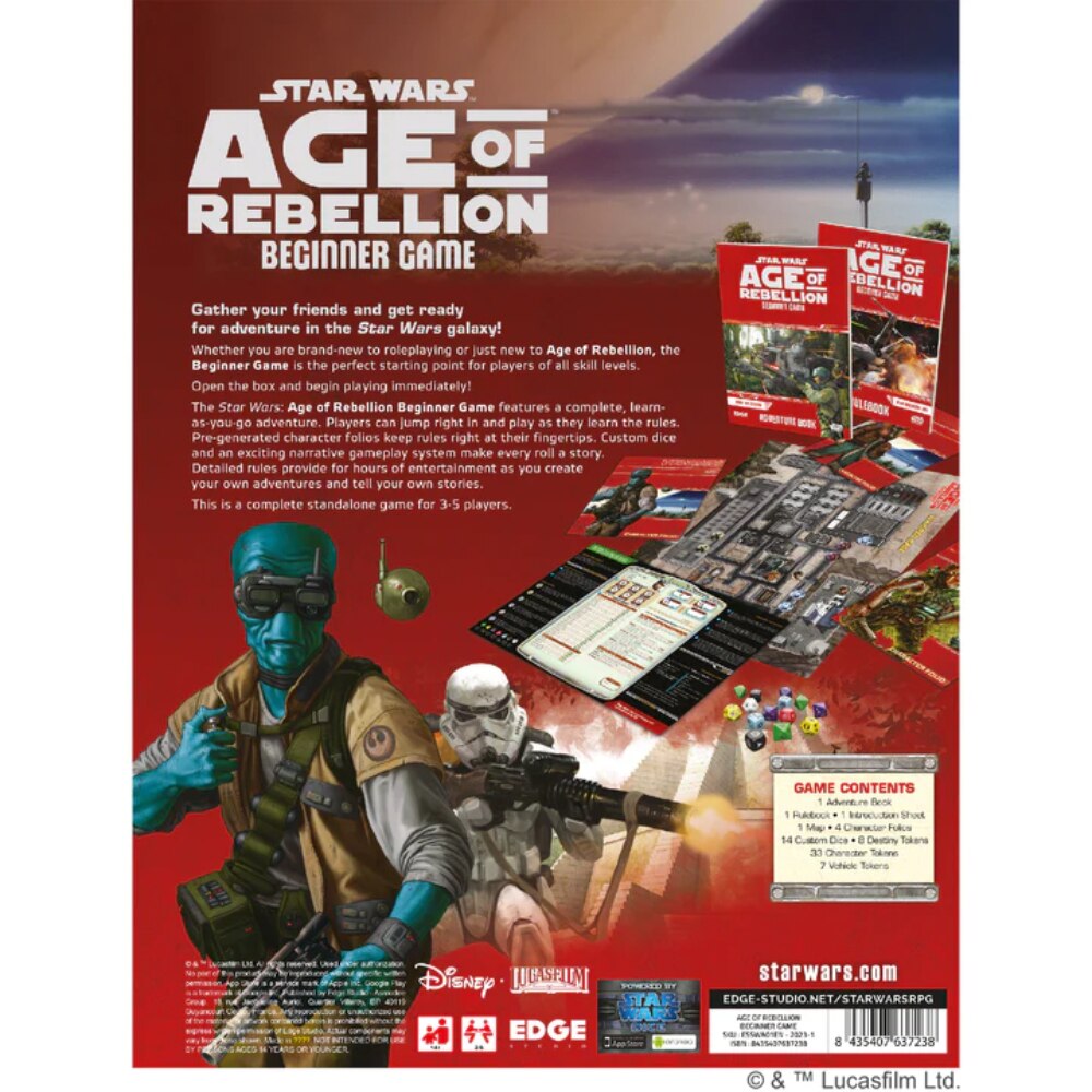 Star Wars Age of Rebellion- Beginner Game Star Wars