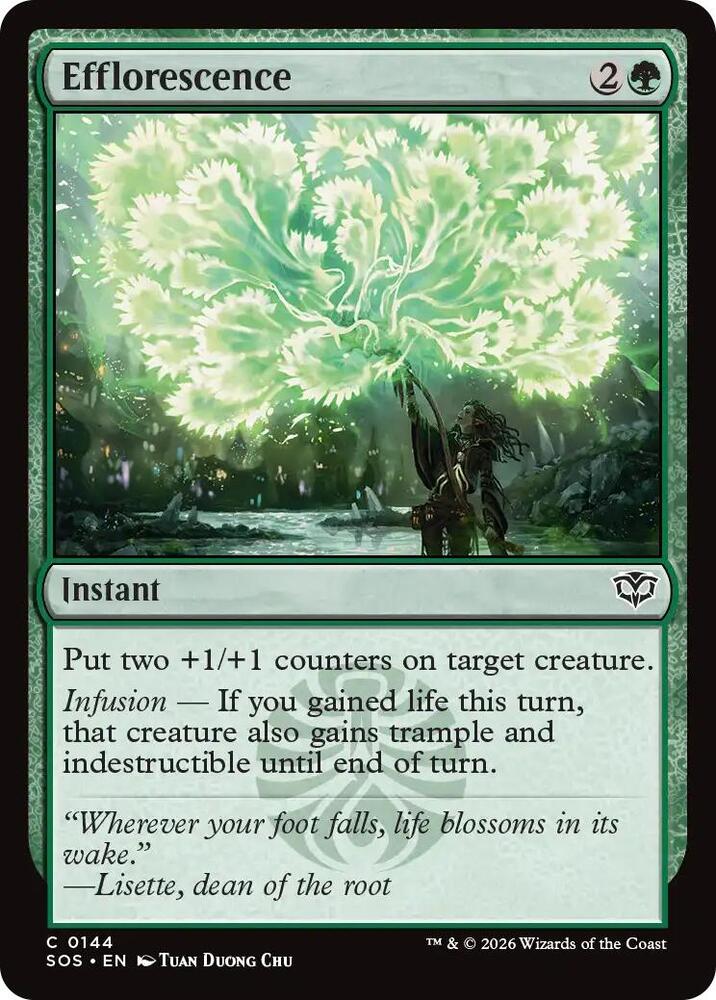 SOS - Secrets of Strixhaven - Efflorescence (Foil) Magic The Gathering