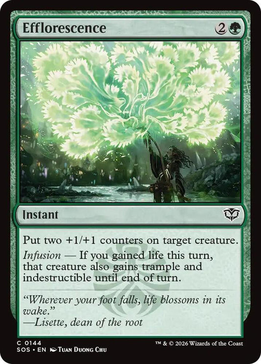SOS - Secrets of Strixhaven - Efflorescence (Foil) Magic The Gathering