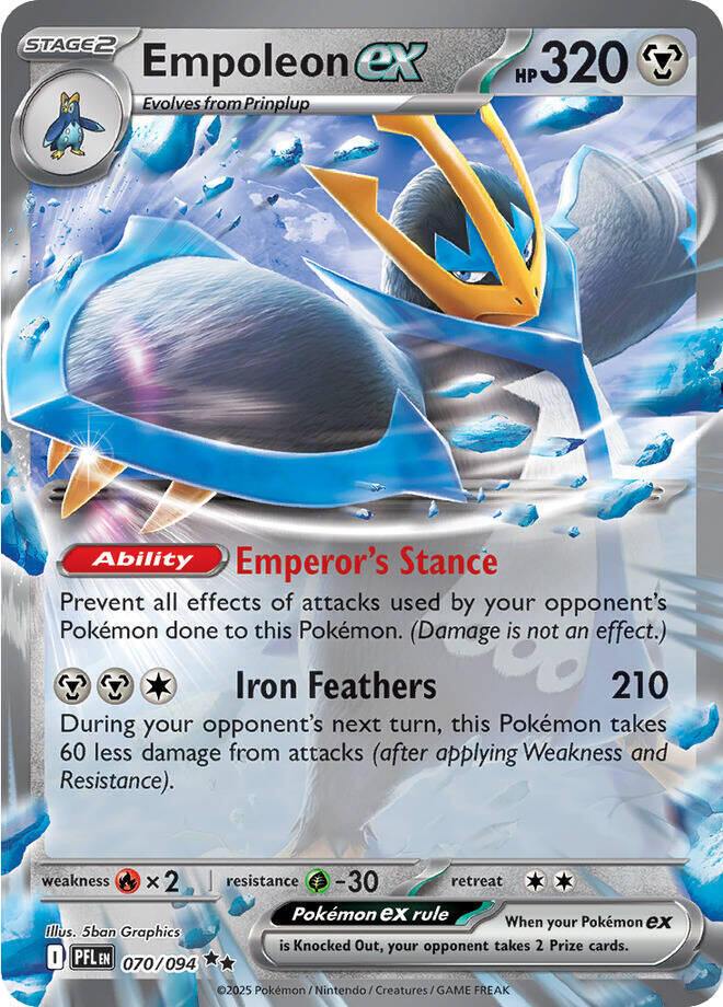 Pokemon - Phantasmal Flames [PFL] - Empoleon ex - 070/094 Pokemon