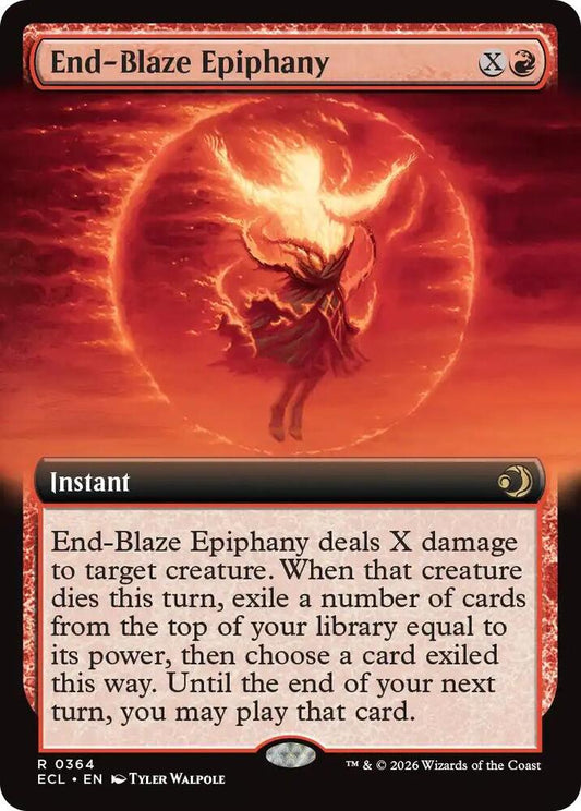 ECL - Lorwyn Eclipsed MTG Card - End-Blaze Epiphany (Extended Art) Magic The Gathering