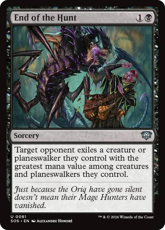 SOS - Secrets Of Strixhaven - End of the Hunt Magic The Gathering