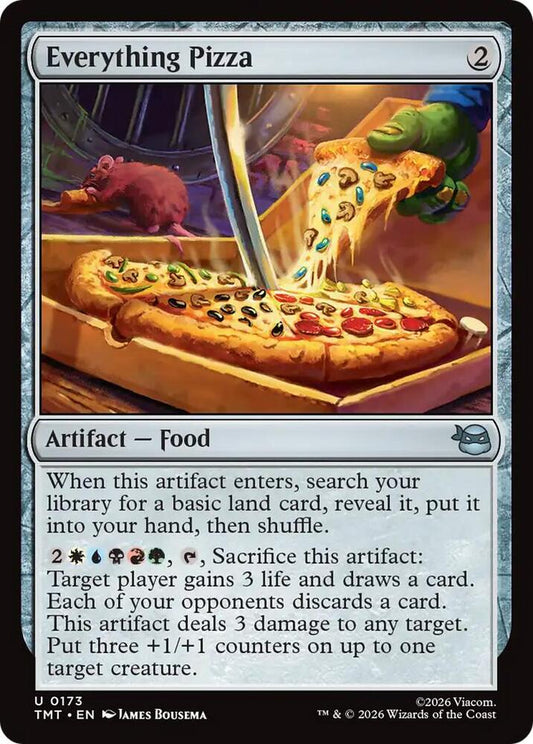 TMT - Teenage Mutant Ninja Turtles - Everything Pizza (FOIL) Magic The Gathering