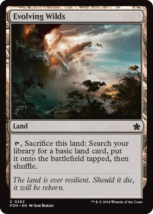 FDN - Magic the Gathering: Foundations - Evolving Wilds (FOIL) Magic The Gathering