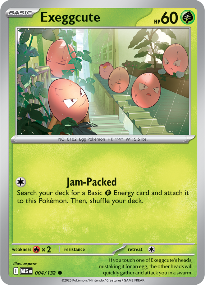 Pokemon - ME01 - Mega Evolution - Exeggcute - 004/132 Pokemon