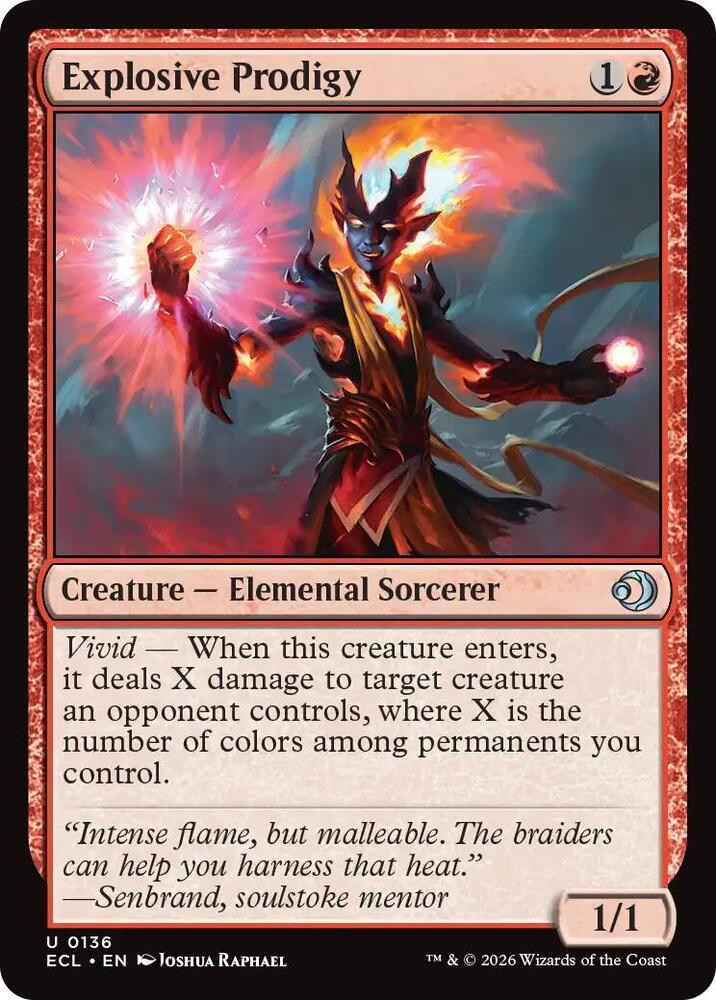 ECL - Lorwyn Eclipsed MTG Card - Explosive Prodigy Magic The Gathering