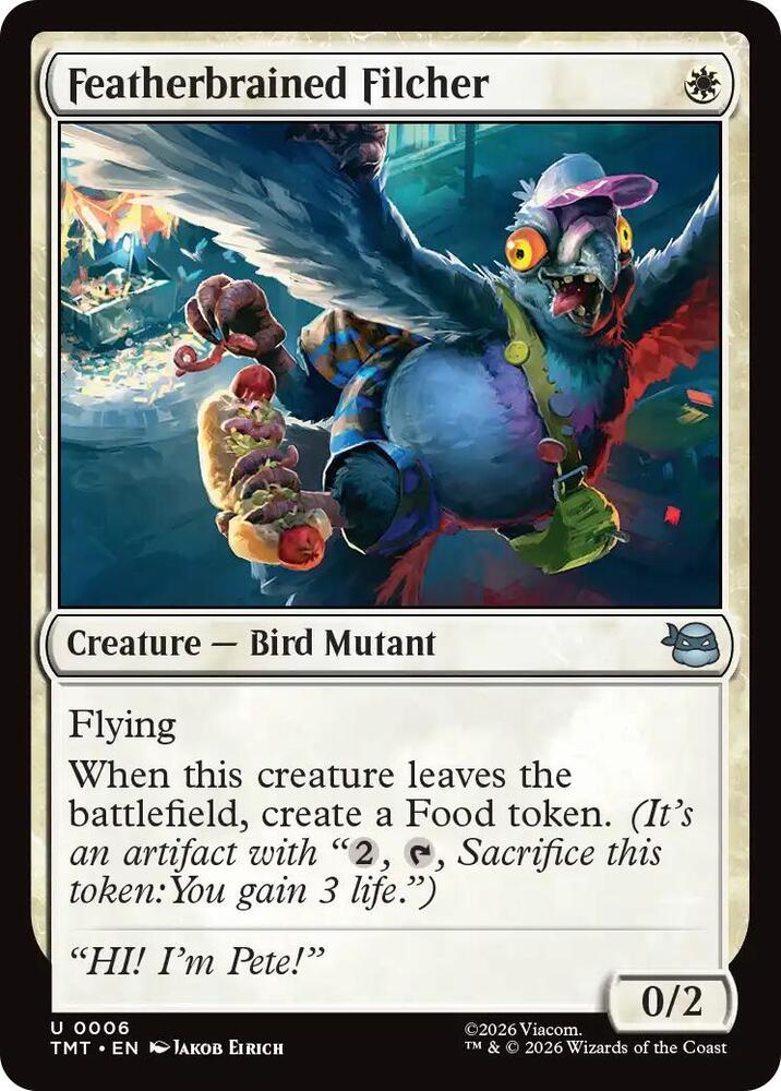 TMT- Teenage Mutant Ninja Turtles - Featherbrained Filcher Magic The Gathering