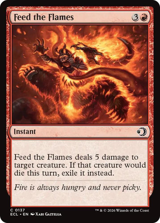 ECL - Lorwyn Eclipsed MTG Card - Feed the Flames (FOIL) Magic The Gathering