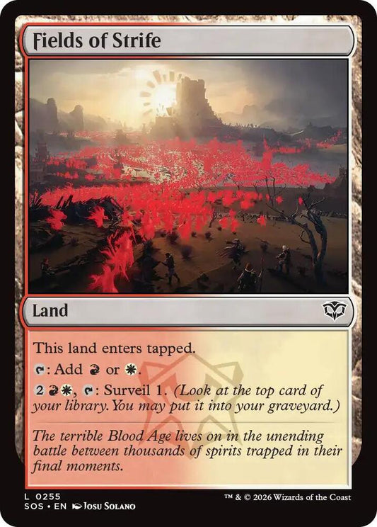 SOS - Secrets of Strixhaven - Fields of Strife Magic The Gathering