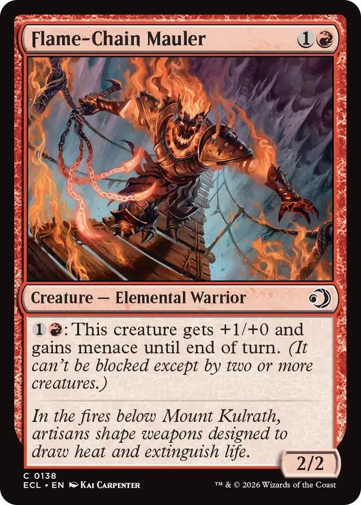 ECL - Lorwyn Eclipsed MTG Card - Flame-Chain Mauler Magic The Gathering