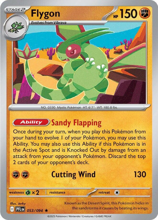Pokemon - Phantasmal Flames (PFL) - Flygon - 053/094 (Reverse Foil) Pokemon