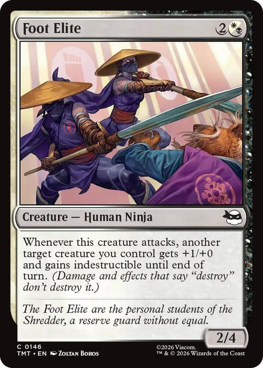 TMT - Teenage Mutant Ninja Turtles - Foot Elite (FOIL) Magic The Gathering
