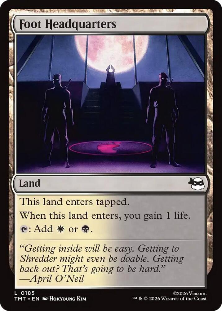 TMT - Teenage Mutant Ninja Turtles - Foot Headquarters (FOIL) Magic The Gathering
