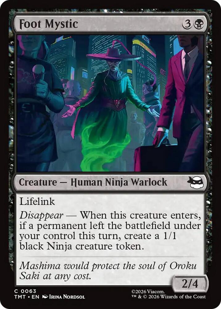 TMT - Teenage Mutant Ninja Turtles - Foot Mystic Magic The Gathering