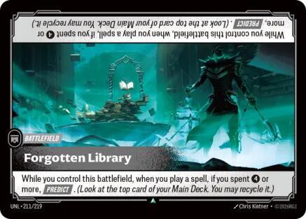 [UNL] - Riftbound: Unleashed - Forgotten Library Riftbound