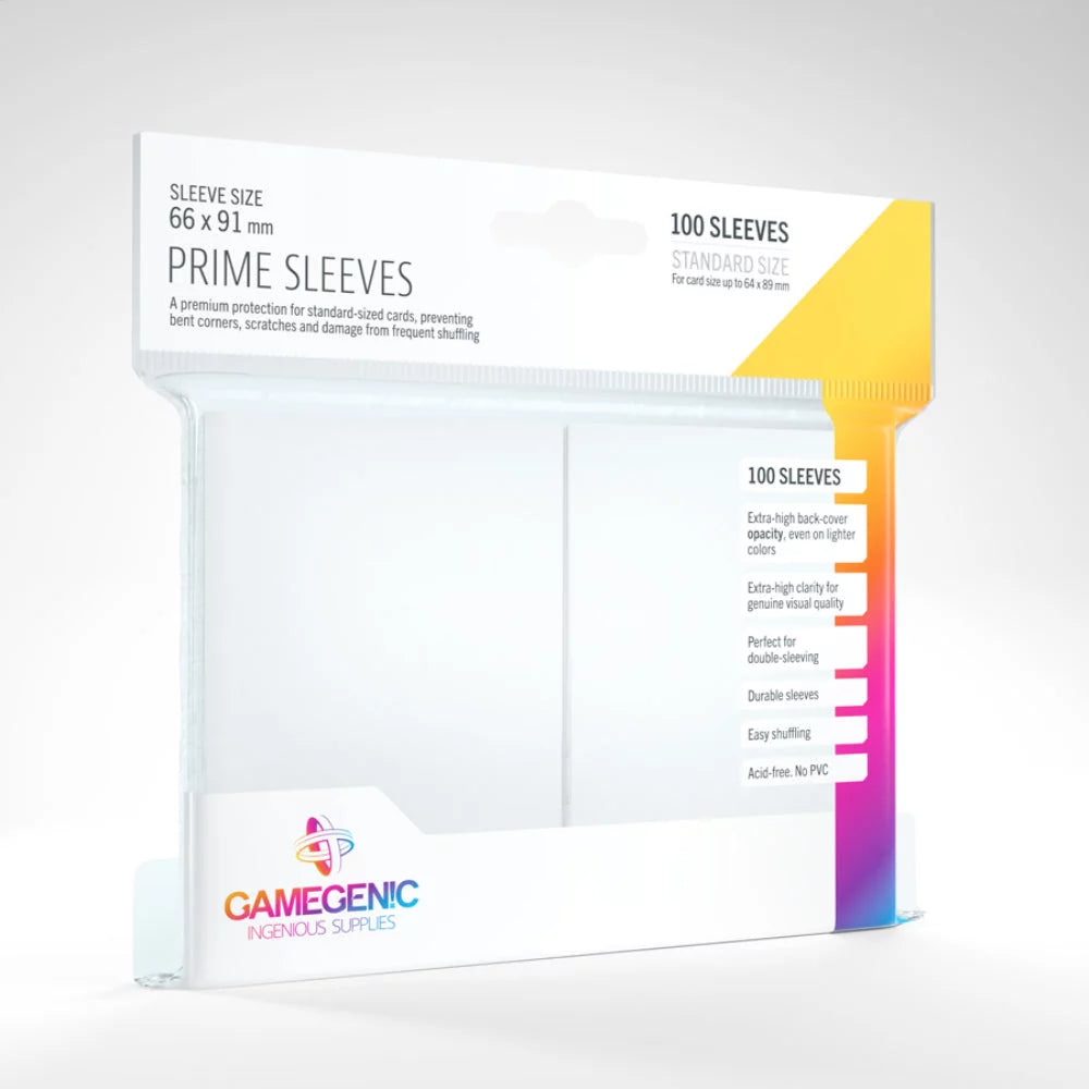 Gamegenic PRIME Sleeves: White (100) GameGenic