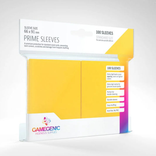 Gamegenic PRIME Sleeves: Yellow (100) GameGenic