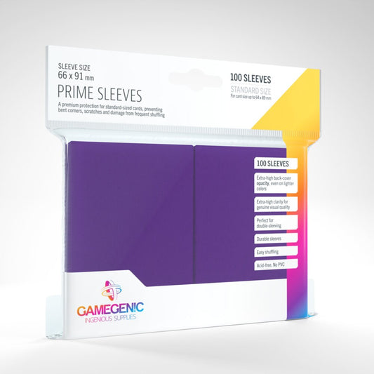 Gamegenic PRIME Sleeves: Purple (100) GameGenic