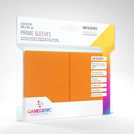 GameGenic - Prime Sleeves: Orange (100) GameGenic