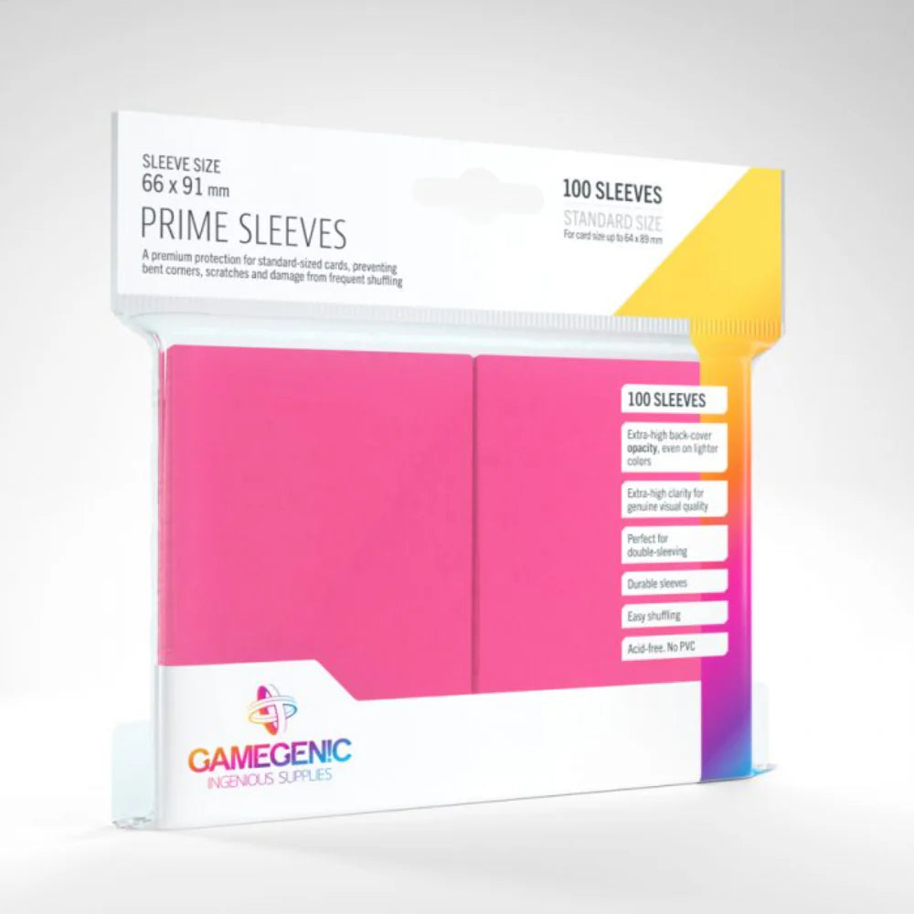 GameGenic - Prime Sleeves: Pink (100) GameGenic