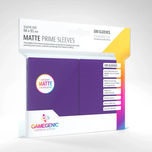 GameGenic – MATTE Prime Sleeves: Purple (100) GameGenic