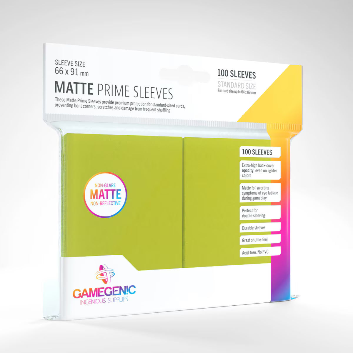 Gamegenic - Matte Prime Sleeves 100 GameGenic