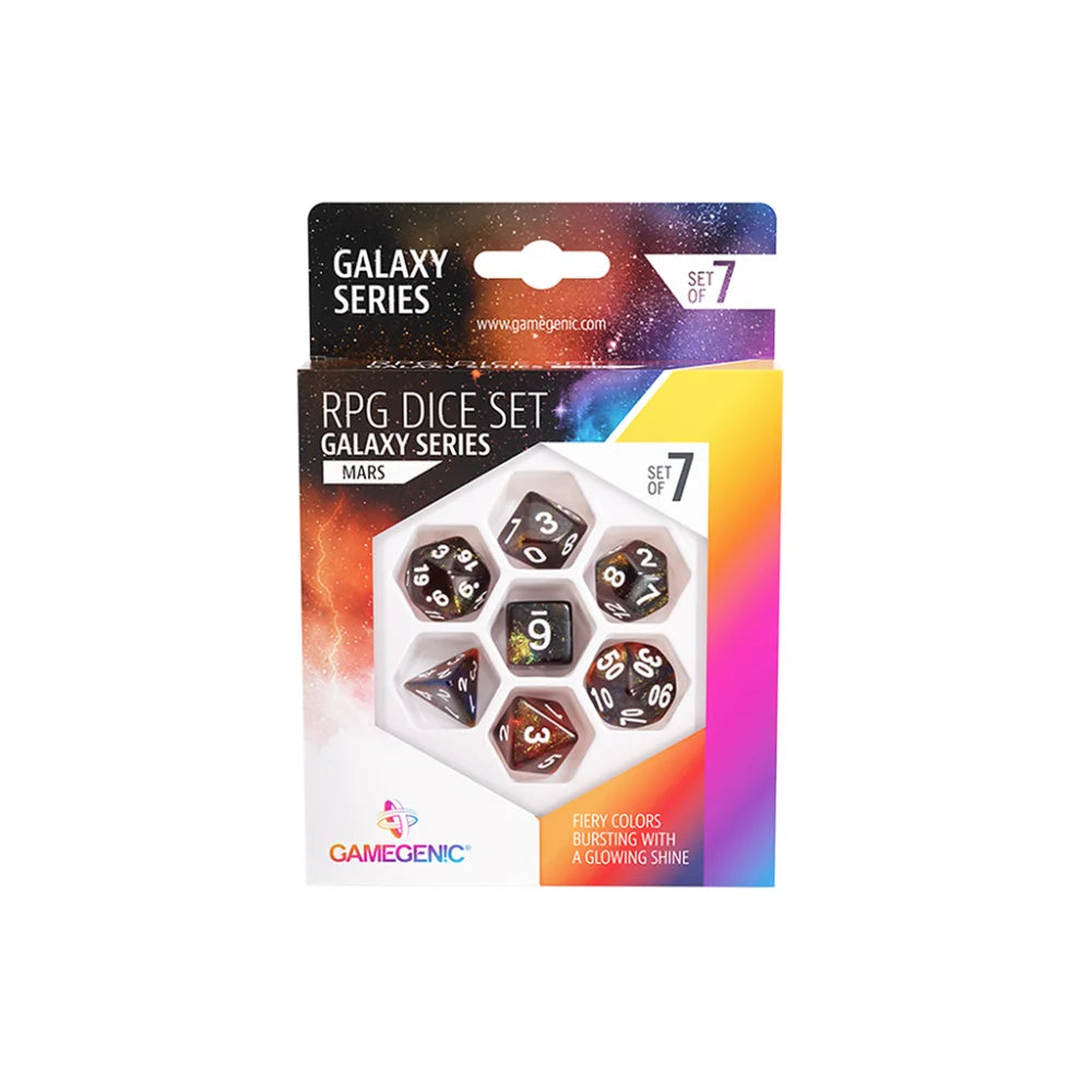 GameGenic - RPG Dice Set - Galaxy Series - Mars Oakie Doakie