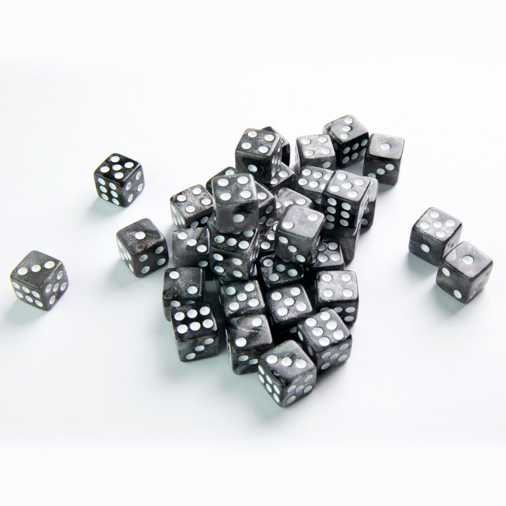 GameGenic - D6 Dice Set 12mm - Galaxy Series - Moon (36) GameGenic