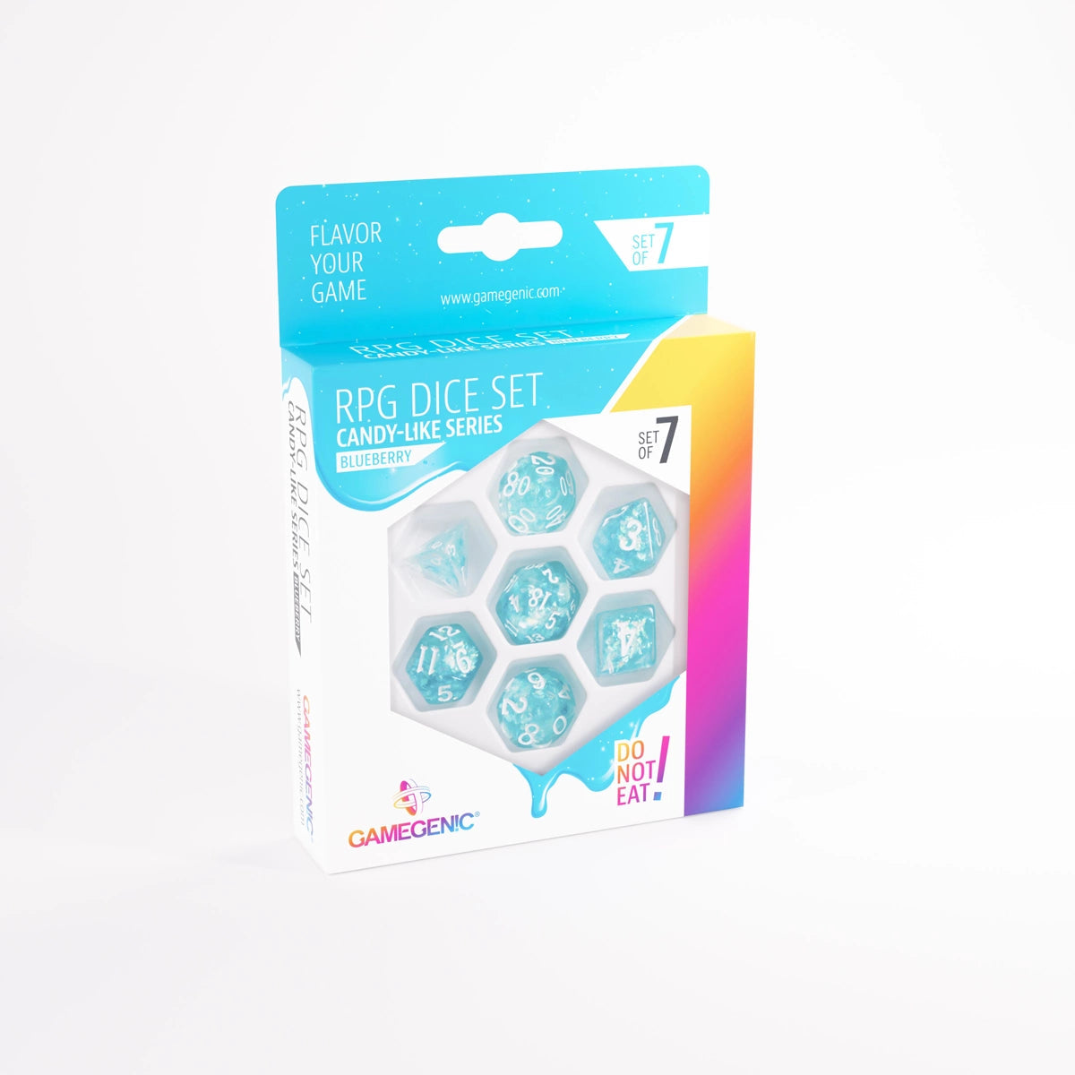 GAMEGENIC-RPG 7 DICE SET CANDY-LIKE SERIES (BLUEBERRY) Armchair Generals
