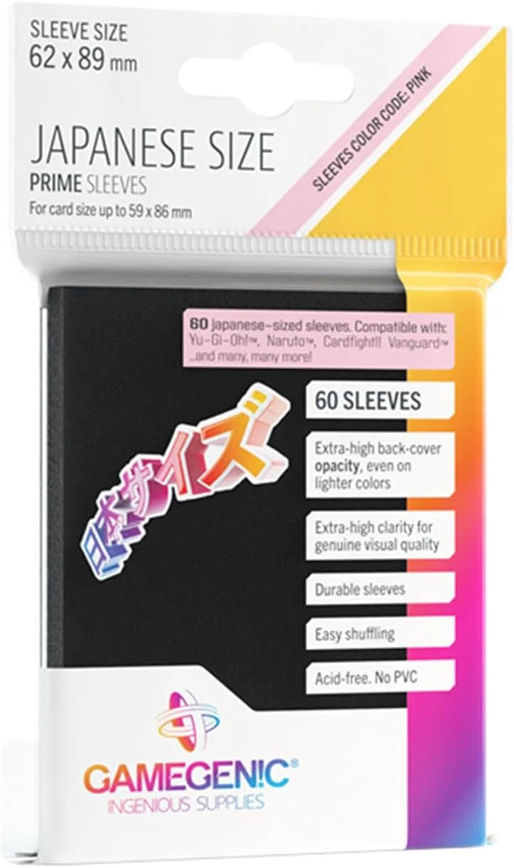 Gamegenic - Prime Japanese Sleeeves -  Black GameGenic