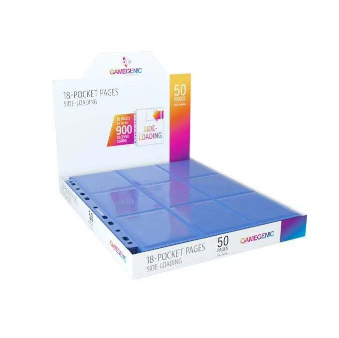 GAMEGENIC 18-POCKET PAGES SIDE-LOADING 1 page (Blue) GameGenic