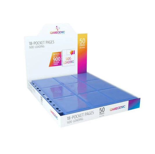 GAMEGENIC 18-POCKET PAGES SIDE-LOADING 1 page (Blue) GameGenic